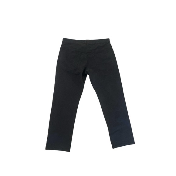 Men EUR 44 Aspesi Black Chino Pants Trousers Slacks Flat Front Cotton Italy - Picture 5 of 6